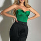 Satin Tube Top Solid Color Slim Outer Wear