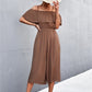 Solid Color One-Shoulder Loose Casual Sling Jumpsuit