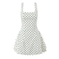 Women's Fashion Polka Dot Mini Sling Dress