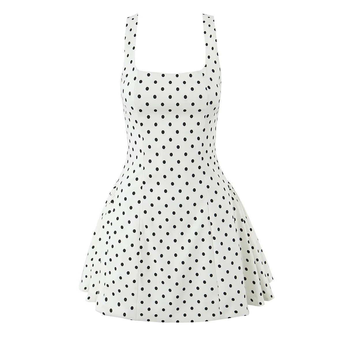 Women's Fashion Polka Dot Mini Sling Dress