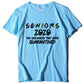 Lettered round neck printed short sleeve