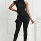 Large swing ruffle jumpsuit