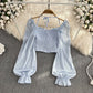 Retro Women's Western Style Slim-fit Crop-top
