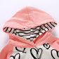 Baby Girl Sweater Hooded Love Set
