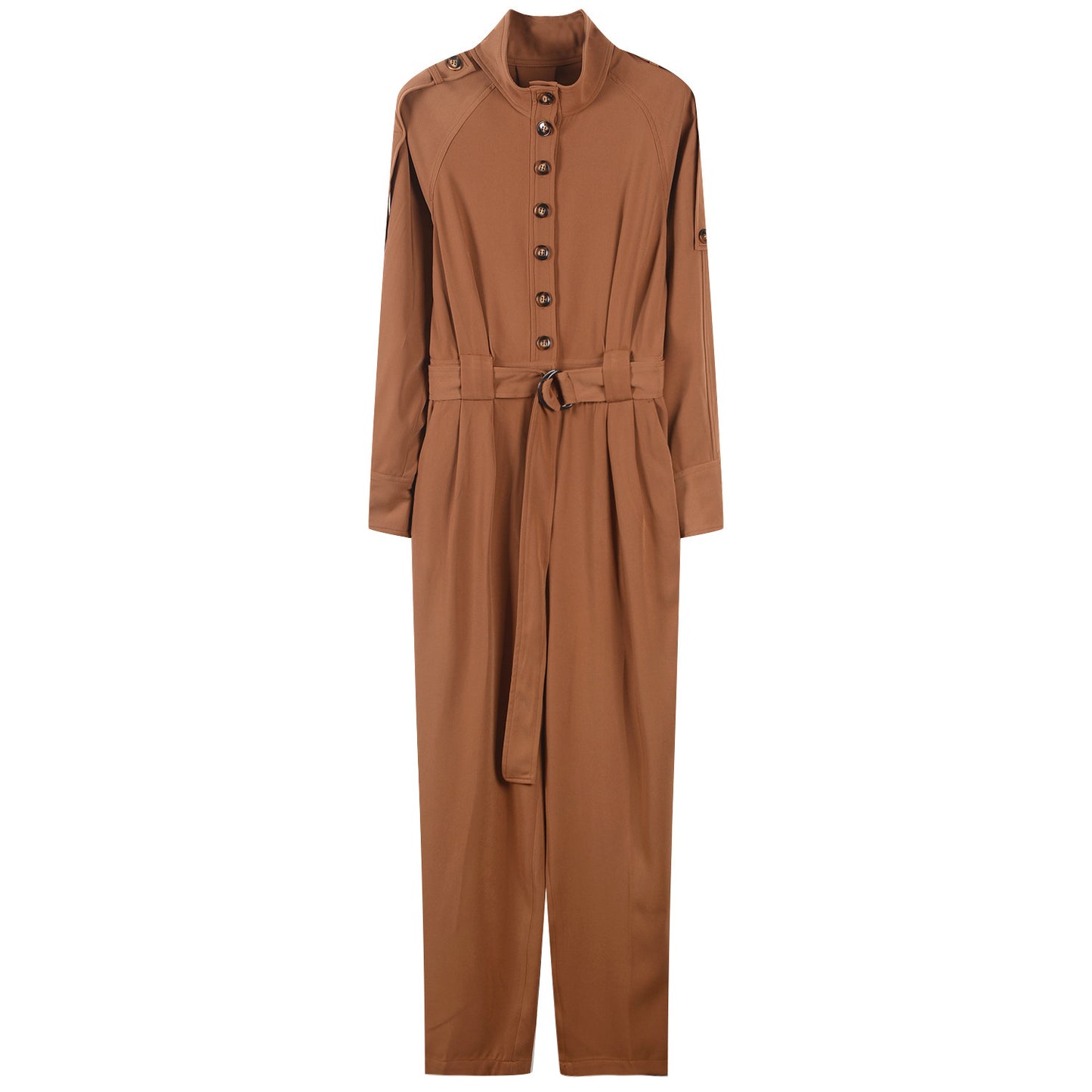 Combinaison ample à manches longues avec ceinture, idéale pour toutes les occasions