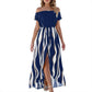 Robe short à manches courtes et épaules dénudées à motif zèbre