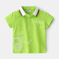 Children's Short Sleeve Top With Lapel Collar