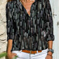 Women's Printed Geometric Shirt Without Chest Pocket