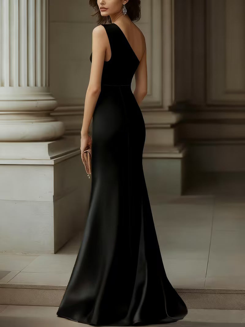 Womens Stylish And Elegant Satin Dress
