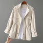 Trench coat with waist
