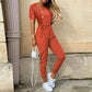 Women's leopard stitching jumpsuit