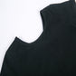 T-shirt court noir tendance pour filles + pantalon large à rayures champignon