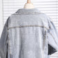 New Korean style loose Hong Kong style denim jacket