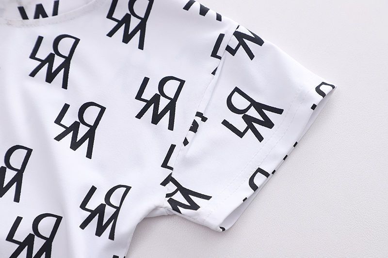 Ensemble deux pièces unisexe pour bébé, style occidental, imprimé