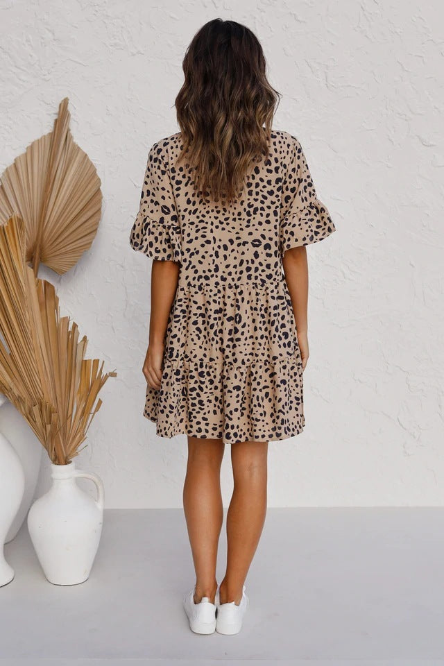 Robe à imprimé léopard