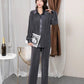 Socialite Temperament Leisure High Waist Drape Pleated Wide-leg Trousers