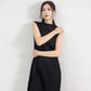 Fashionable Elegant Skirt With Half Turtleneck