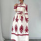 Printed Lace Up European And American Elegant Dress