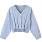 Women's Loose-fitting Outer Twist Sweater Coat