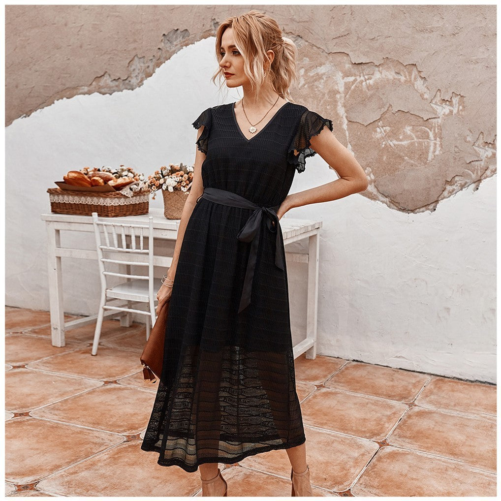 Robe rétro française d'été