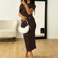 Elegant And Sophisticated Buttoned Short-Sleeve Sheath Dress For Women