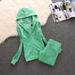 Pure Color Small Feet Plus Size Velvet Women's Casual Suit