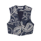 Embroidery Short Vest Top Embroidered Culottes