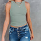 Women's Open Back Outerwear Vest T-shirt