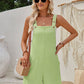Women's Jumpsuit Sleeveless Straight Leg Jacquard Solid Color Overalls