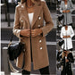 Manteau Nizi croisé à manches longues et col blazer