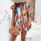 Women's Temperament Leisure Vacation Printed Short-sleeved Top