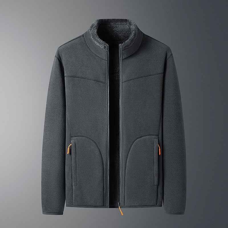 Manteau polaire d'extérieur pour hommes et femmes, pull polaire chaud d'automne et d'hiver doublé polaire