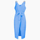 Solid color sleeveless dress