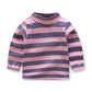 Children's plush warm long-sleeved t-shirt