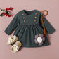 Children's long-sleeved dress in cotton