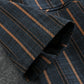 Temperament striped small suit suit women