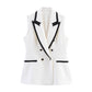 Summer Sleeveless Contrast Color Shorts Vest