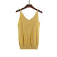V-neck suspender knitted glitter vest