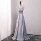 Robe de soirée longue en mousseline