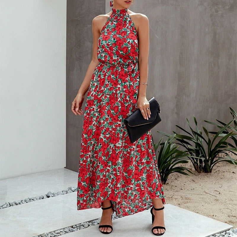Robe fleurie chaude pour le printemps et l'été