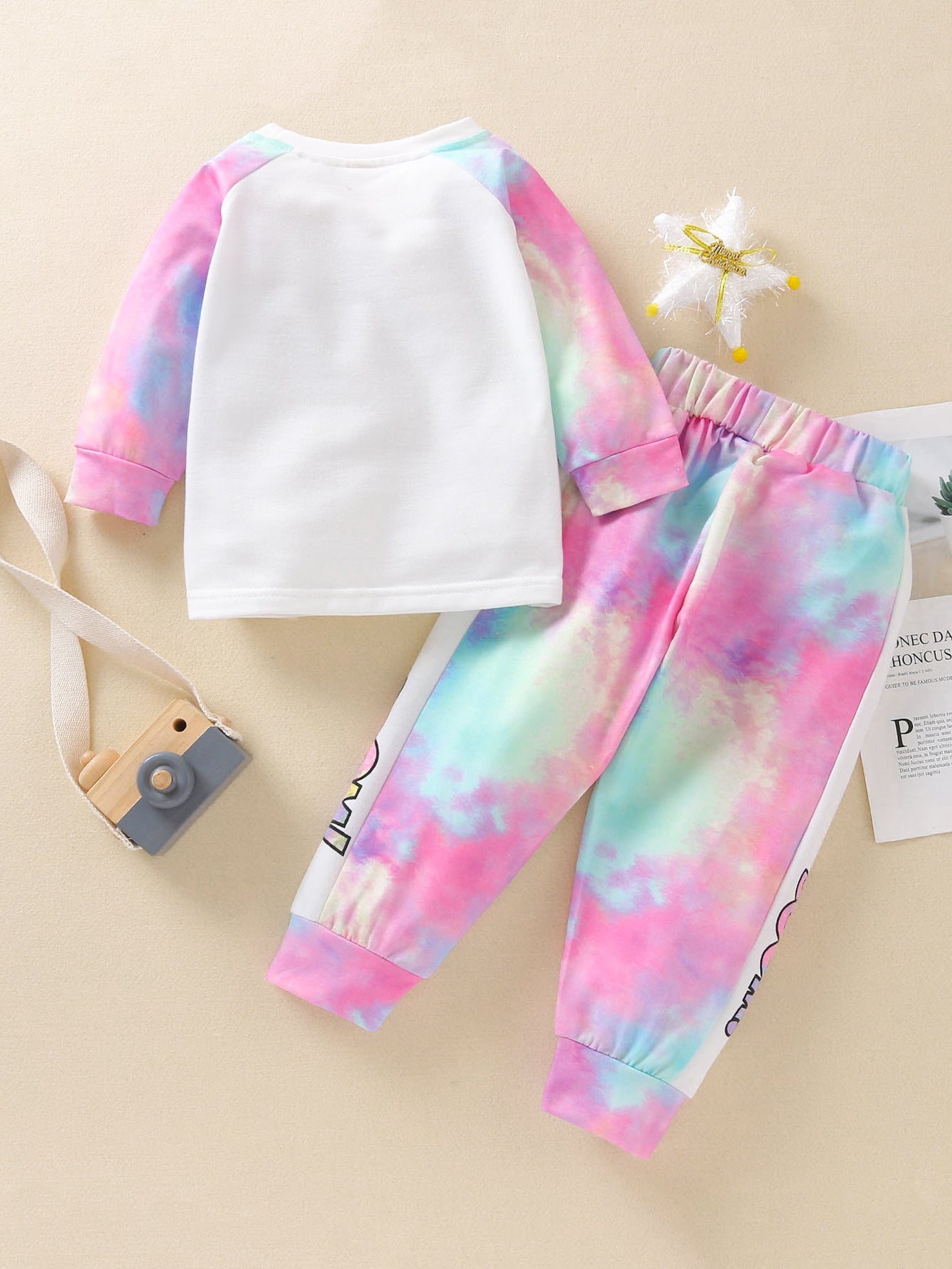 Nouveau costume à manches longues avec coutures tie-dye de l'INS