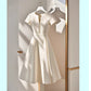 Women's French-style High-grade Round Neck Short-sleeved Dress