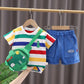 Costume deux pièces à manches courtes pour homme