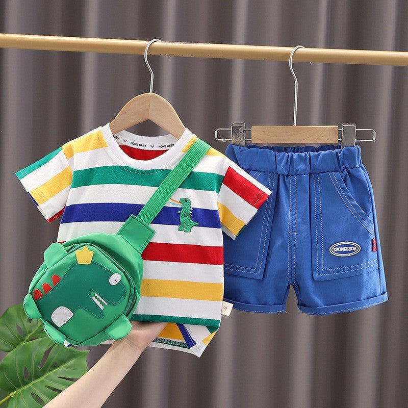 Costume deux pièces à manches courtes pour homme