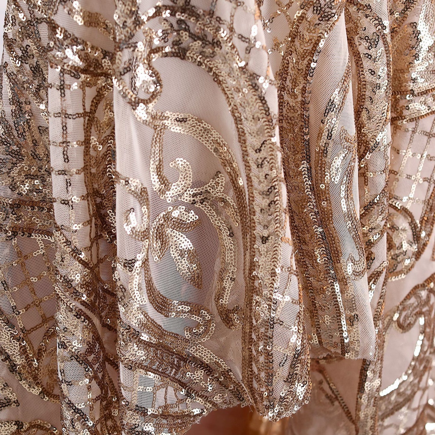 Robe de soirée à col en V pour femme