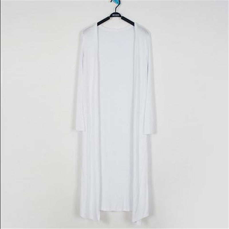 Long plus size long sleeve air conditioning shirt