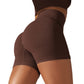 Pantalon de yoga tricoté sans coutures, taille haute, rehaussant les hanches