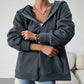 Veste cardigan à capuche décontractée avec poches, manteau de sport ample pour femme, vêtements d'extérieur solides, hiver et automne