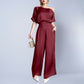 Silky-elegant Asymmetrical Jumpsuit For Women