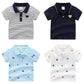 Polo à manches courtes pour enfants avec motif dessin animé